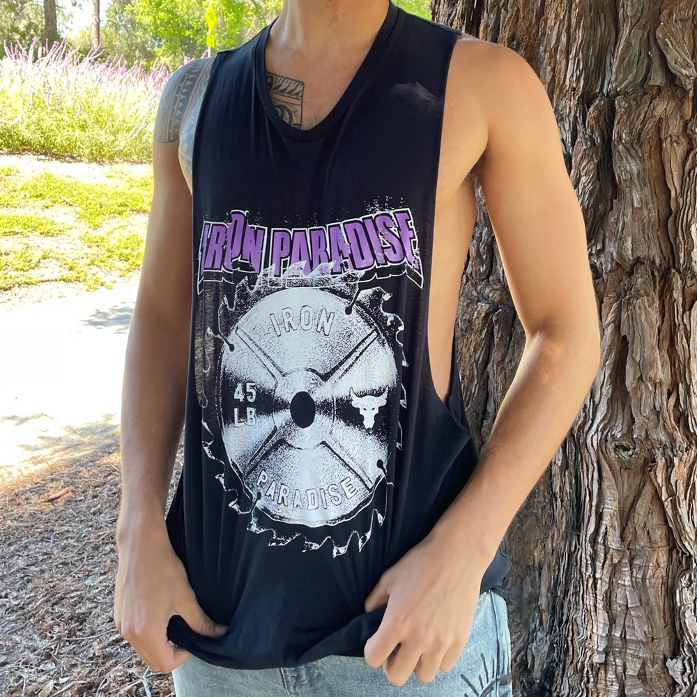 PROJECT ROCK IRON PARADISE UNDER ARMOUR MEN TANK TOP DWAYNE JOHNSON SLEEVELESS X - Picture 5 of 16